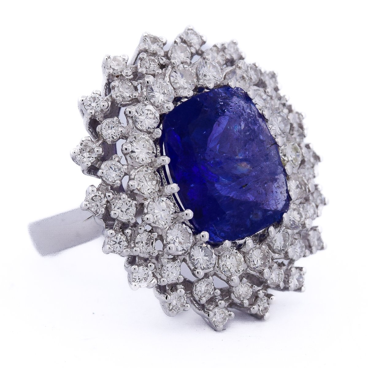 Anello in oro 18 kt tanzanite e diamanti   AN383 (06139)-photo-4