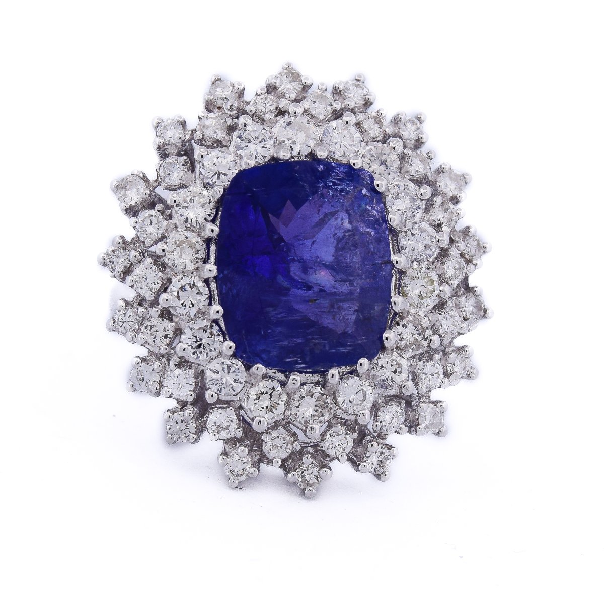 Anello in oro 18 kt tanzanite e diamanti   AN383 (06139)-photo-5
