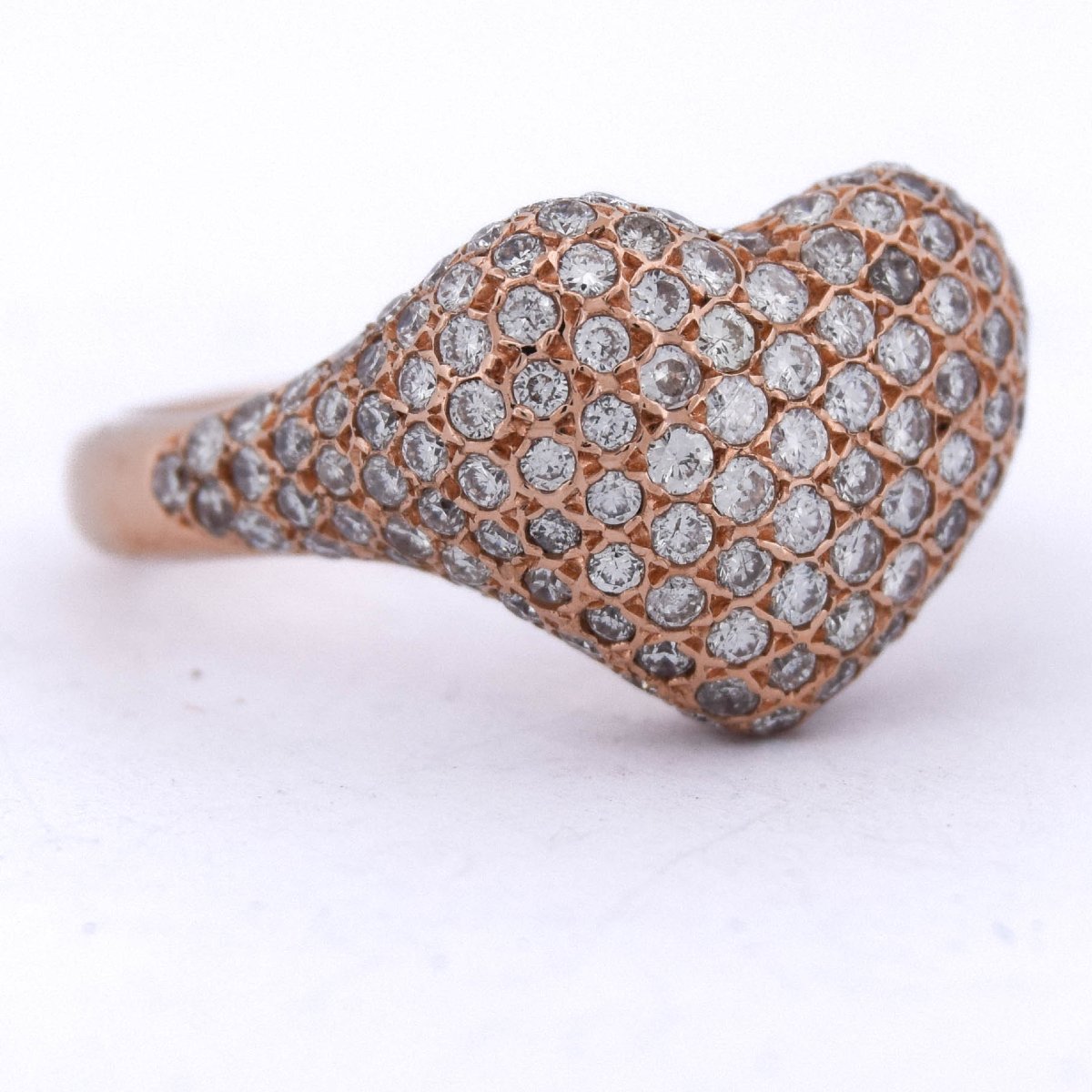 Anello cuore oro rosa diamanti   AN52 (0099)-photo-2