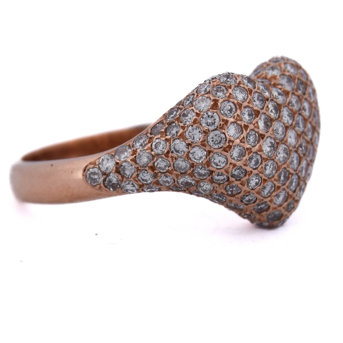 Anello cuore oro rosa diamanti   AN52 (0099)-photo-3