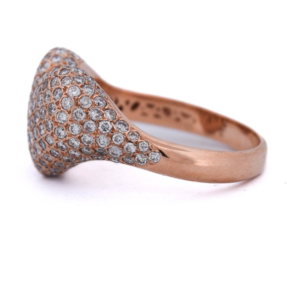 Anello cuore oro rosa diamanti   AN52 (0099)-photo-3