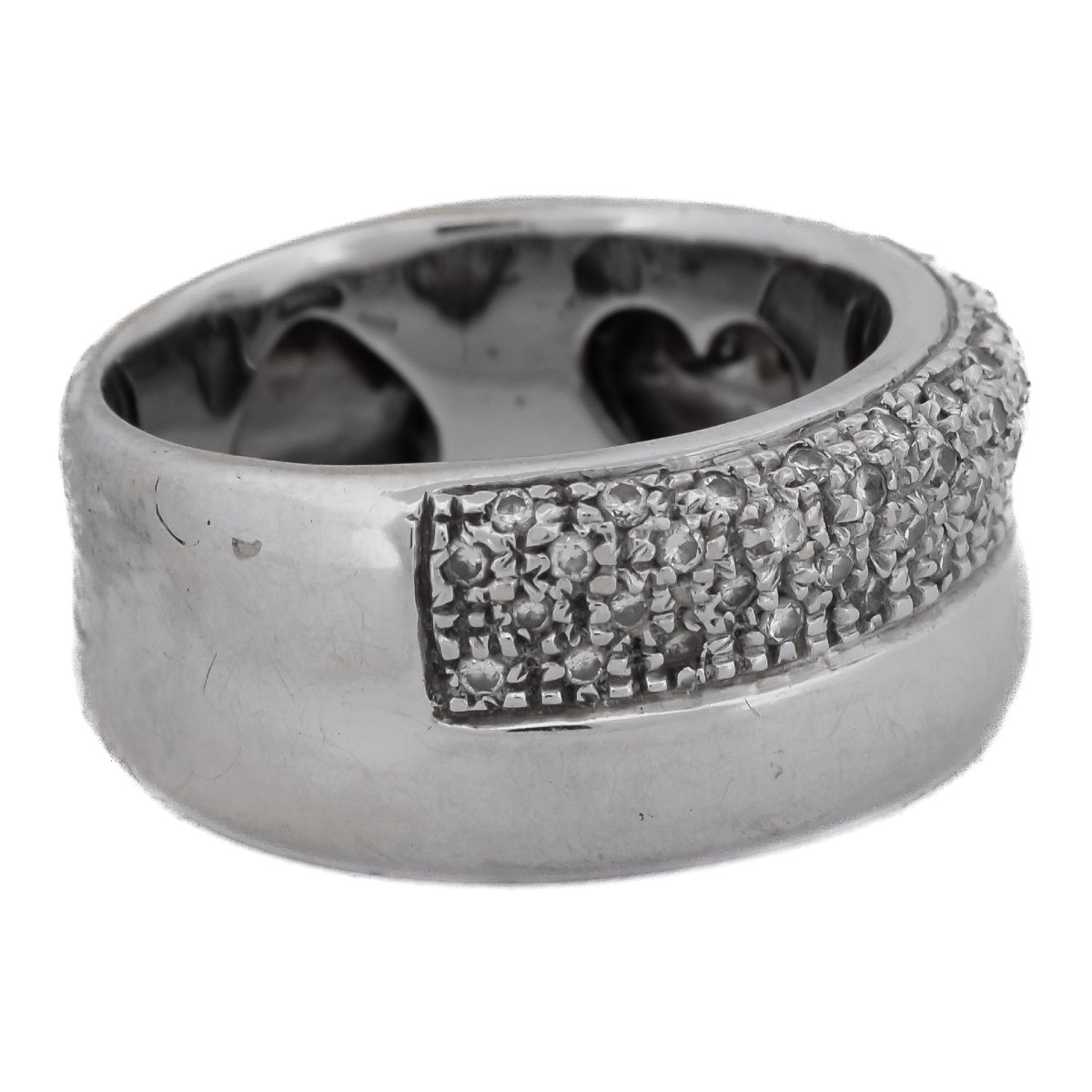 Anello vintage in oro bianco 18 kt con diamanti    AN133 112-194 (05919)-photo-2