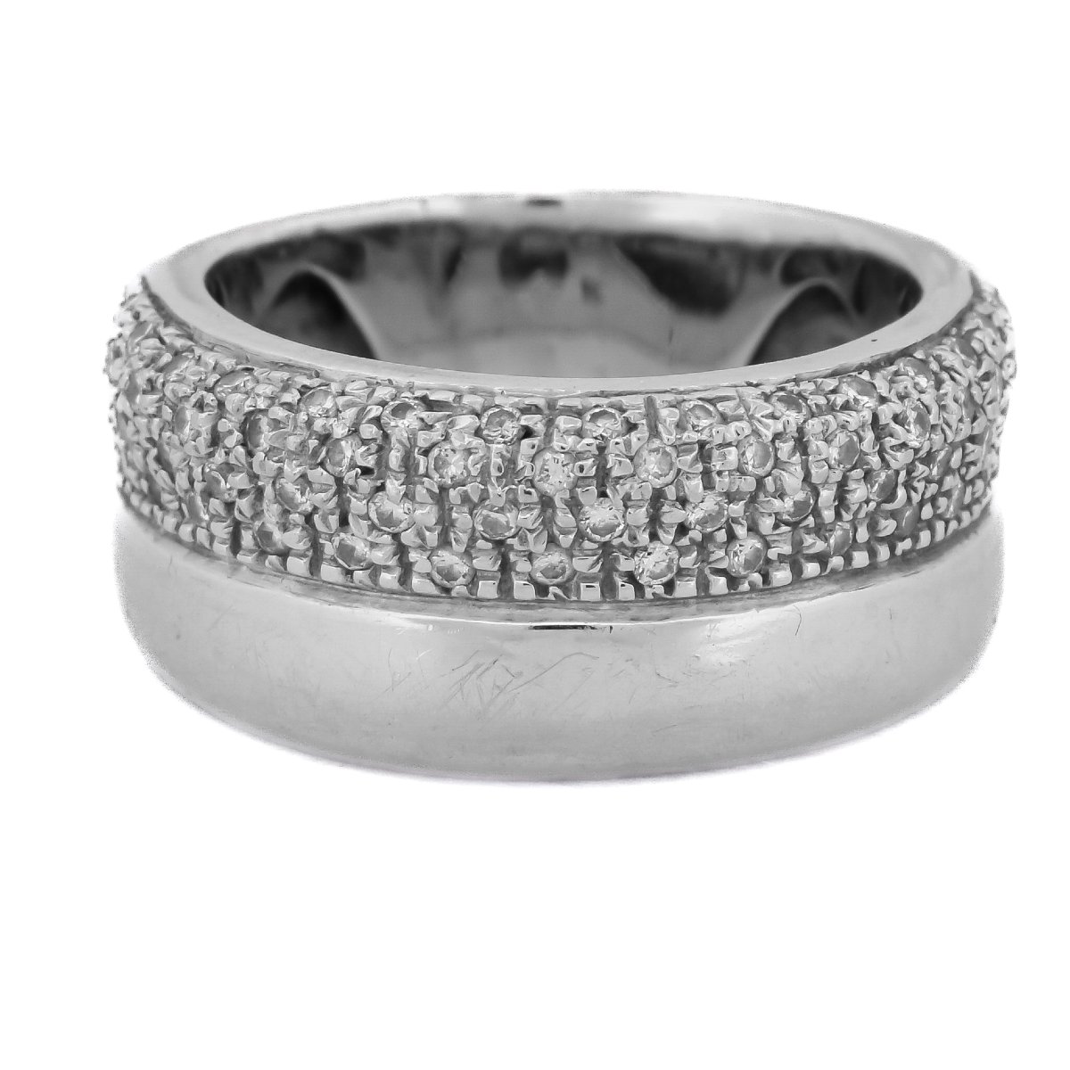 Anello vintage in oro bianco 18 kt con diamanti    AN133 112-194 (05919)-photo-1