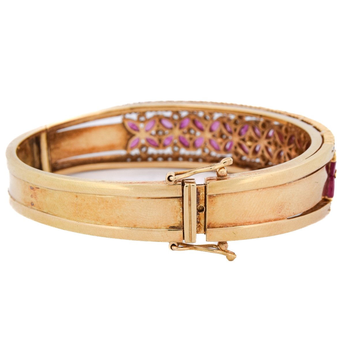 Bracciale Oro Giallo 18kt Diamanti Rubini   BR26 114-29 (05259)-photo-3