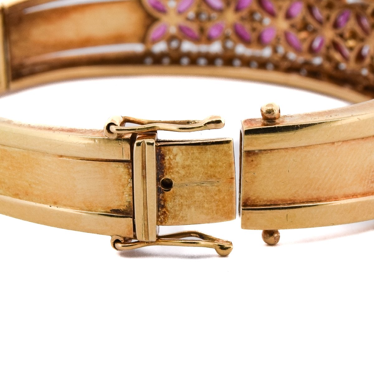 Bracciale Oro Giallo 18kt Diamanti Rubini   BR26 114-29 (05259)-photo-4