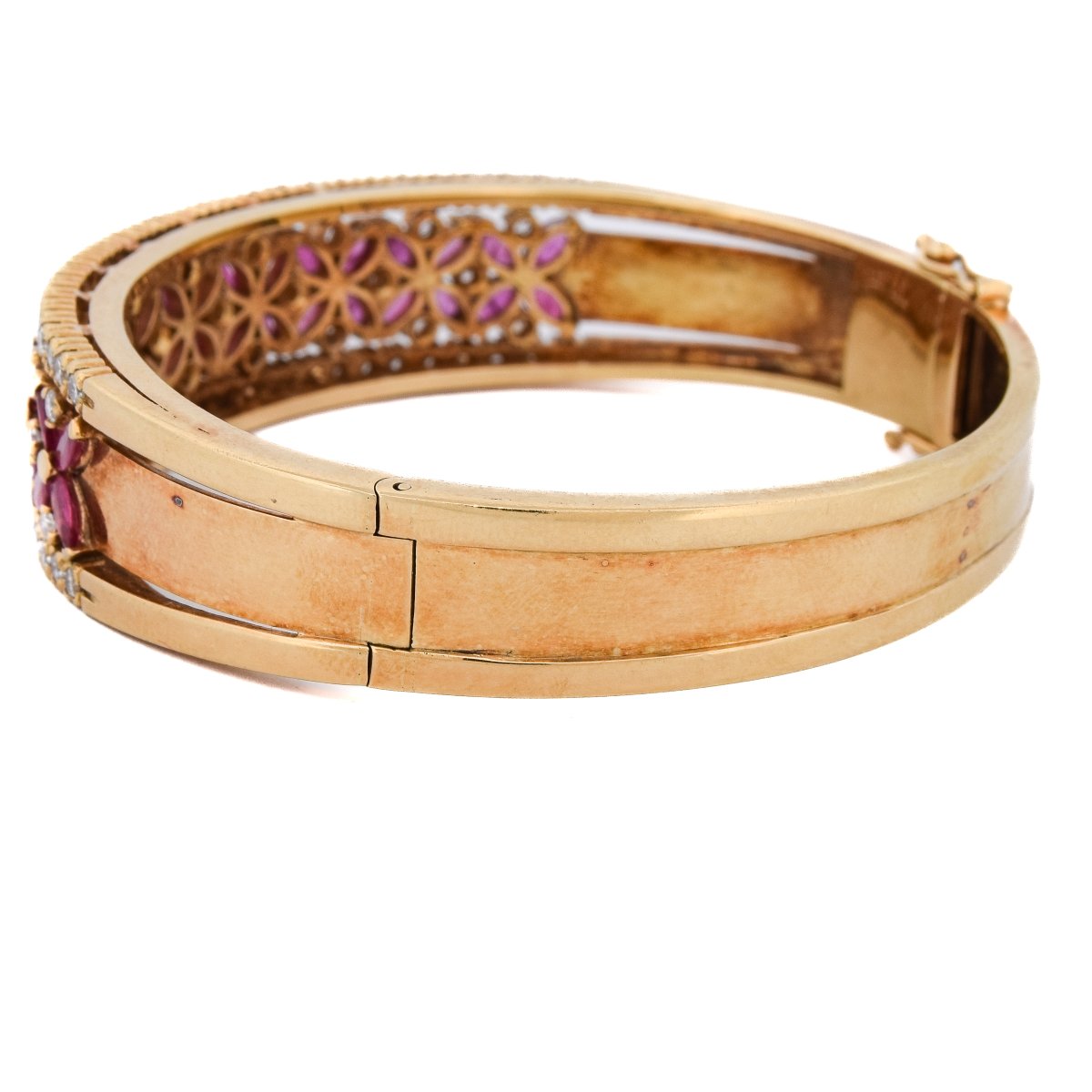 Bracciale Oro Giallo 18kt Diamanti Rubini   BR26 114-29 (05259)-photo-1