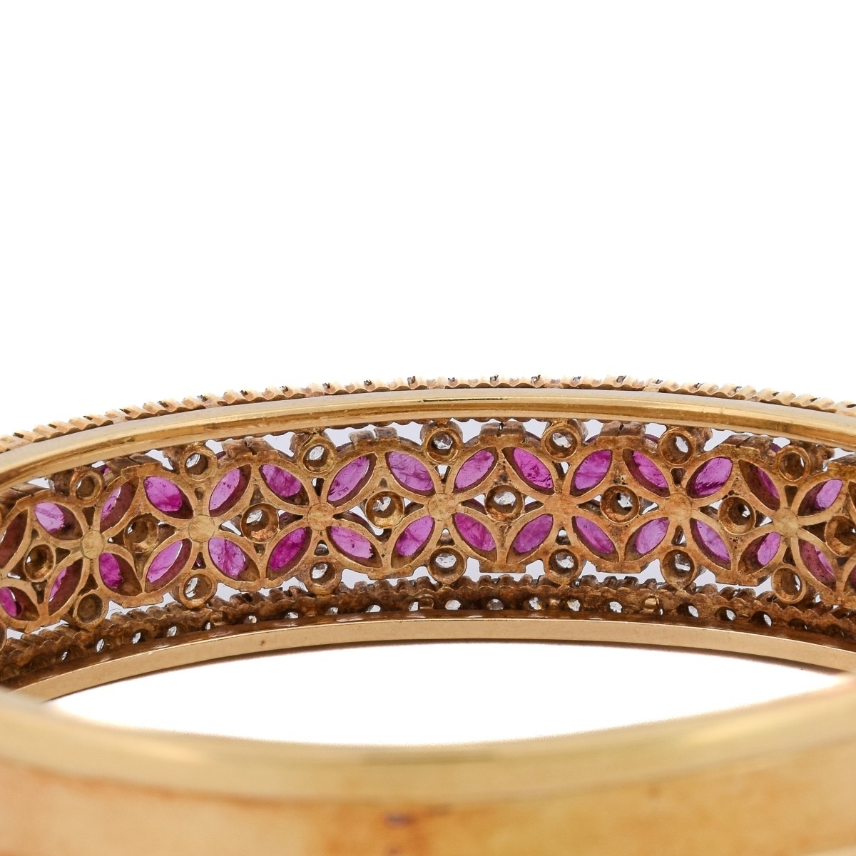 Bracciale Oro Giallo 18kt Diamanti Rubini   BR26 114-29 (05259)-photo-2