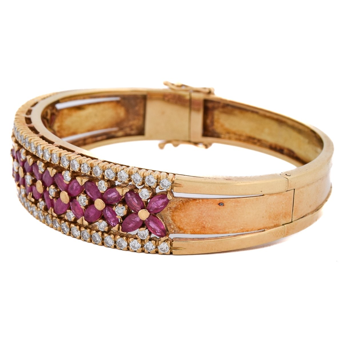 Bracciale Oro Giallo 18kt Diamanti Rubini   BR26 114-29 (05259)-photo-3