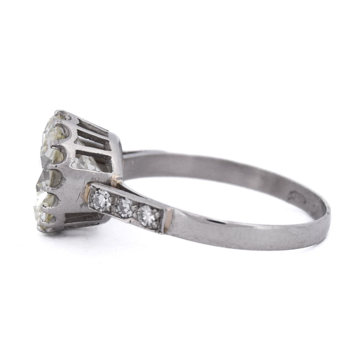 Anello Solitario Retrò Diamante 3,6 Carati Platino    AN278 (000519)-photo-1