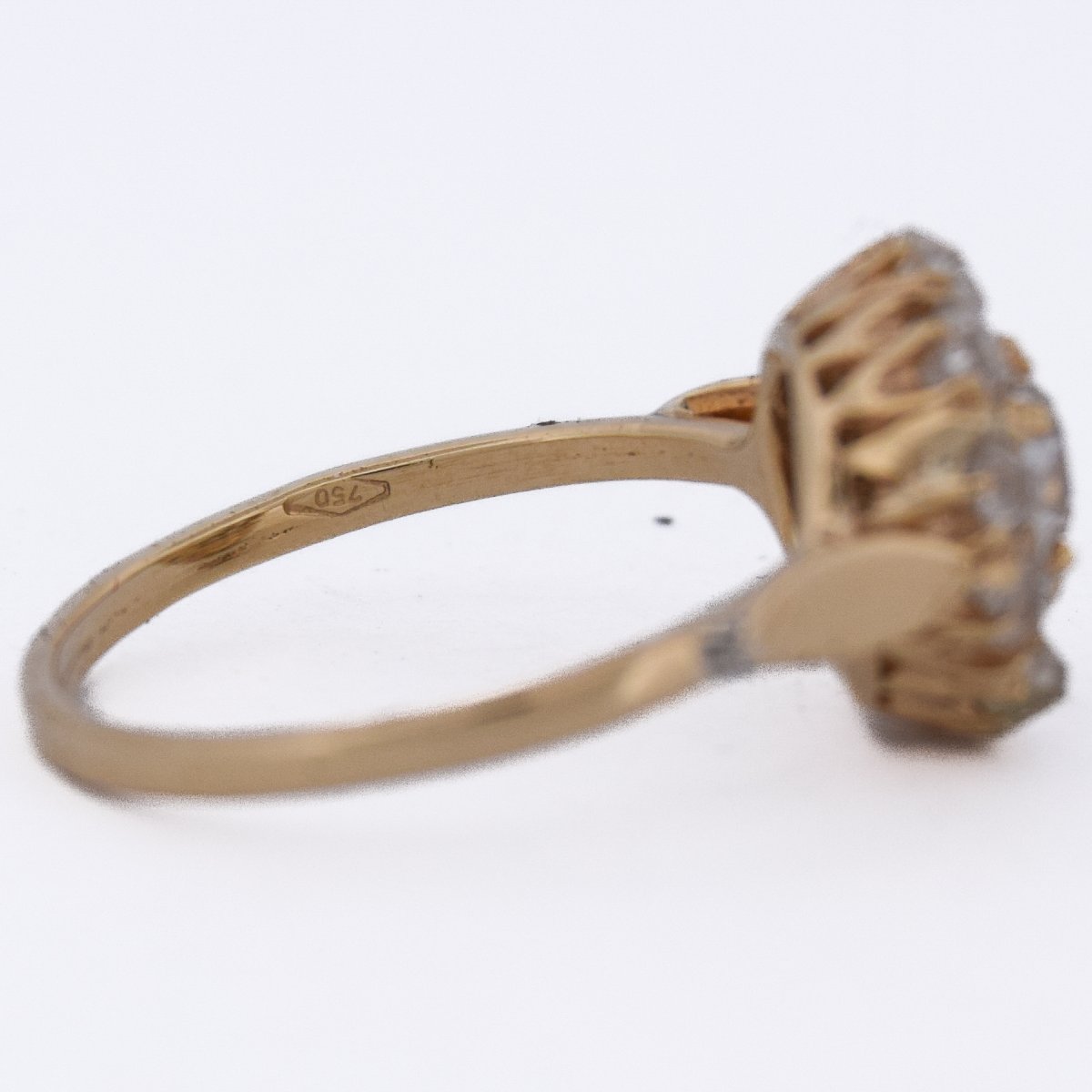 Anello Stile Vittoriano Diamanti Taglio Antico Oro 18 Carati    AN585 (00019)-photo-4