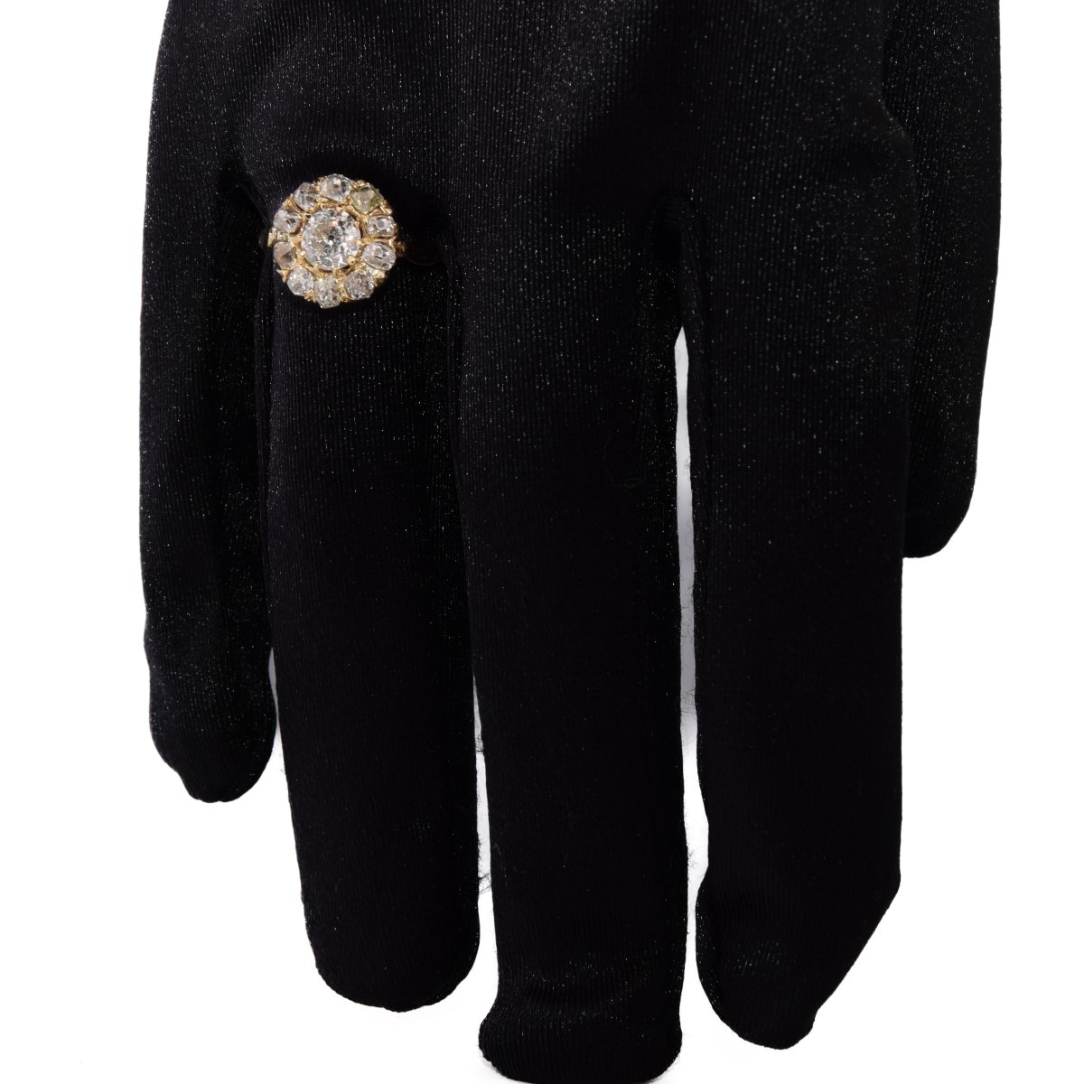 Anello Stile Vittoriano Diamanti Taglio Antico Oro 18 Carati    AN585 (00019)-photo-7