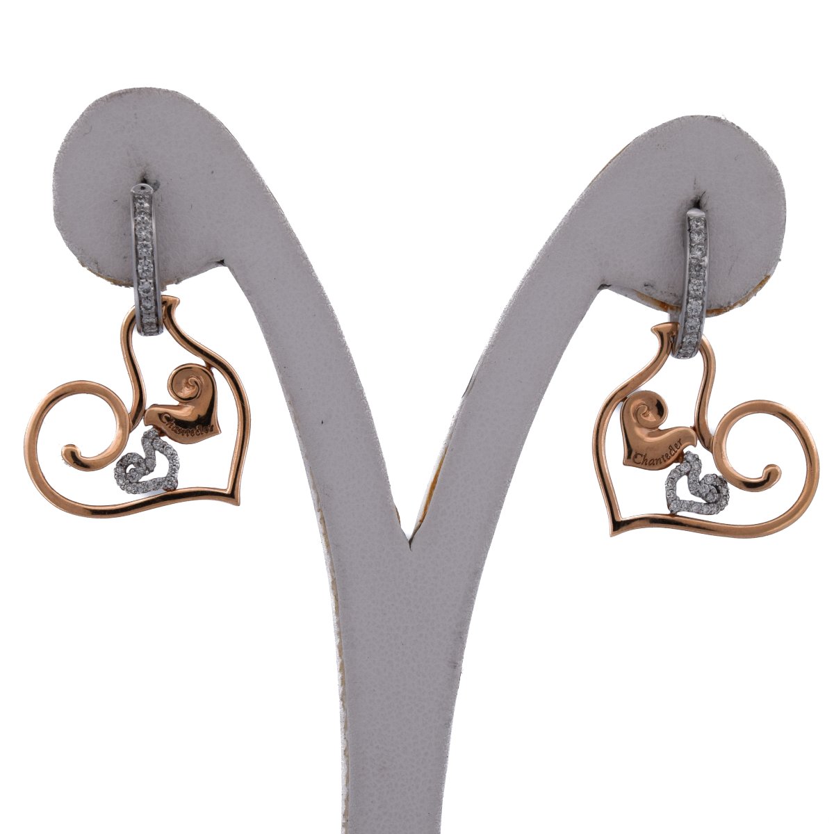 Orecchini Chantecler Diamanti Oro Giallo e Bianco 18 Carati    OR31 107-53 (00519)-photo-2