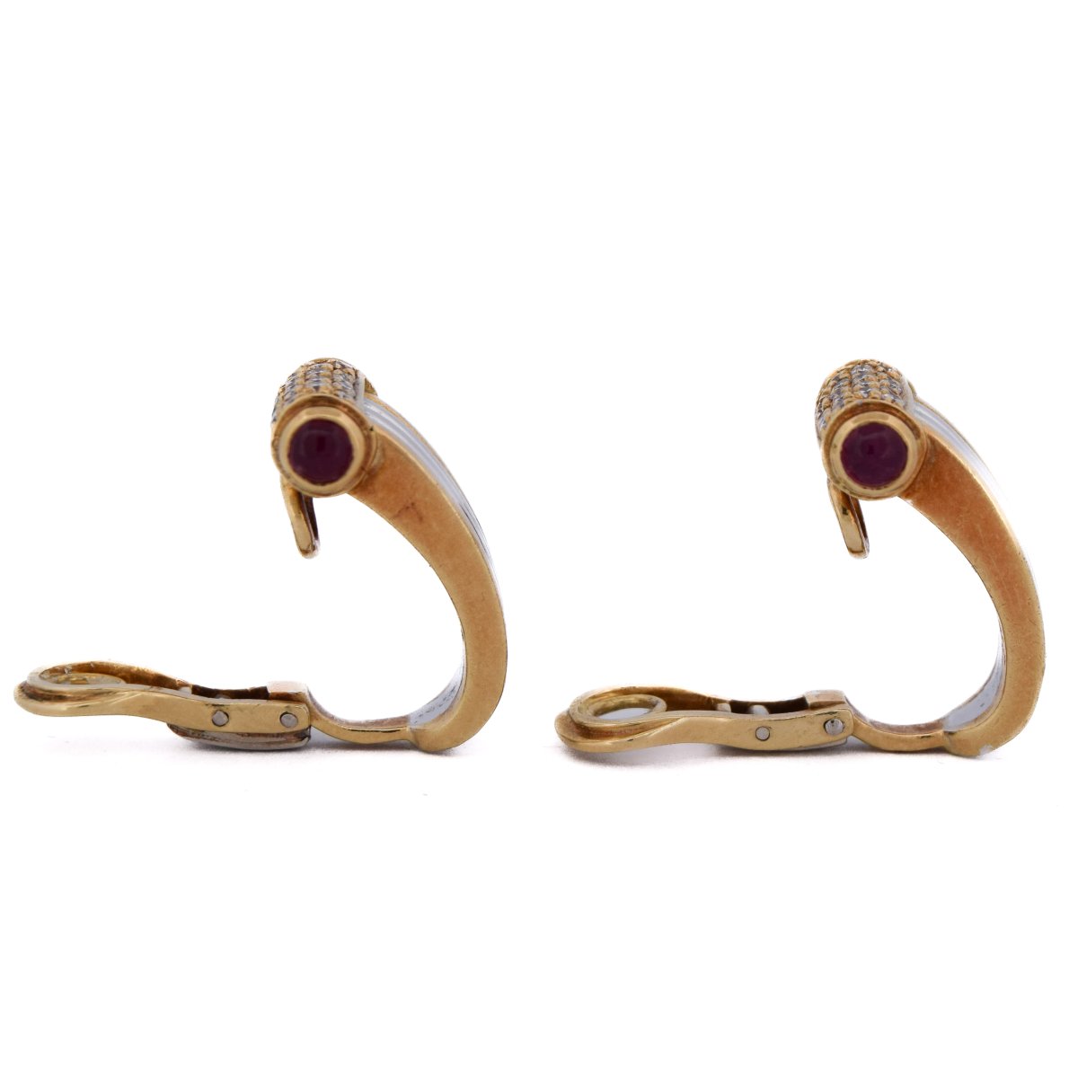 Orecchini Piaget Oro 18kt Diamanti e Rubini   OR185 107-120 (00529)-photo-3