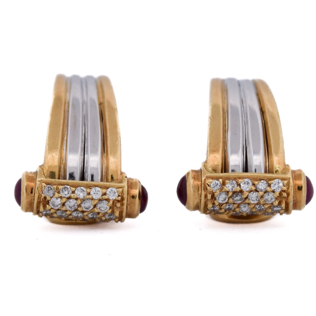 Orecchini Piaget Oro 18kt Diamanti e Rubini   OR185 107-120 (00529)-photo-7