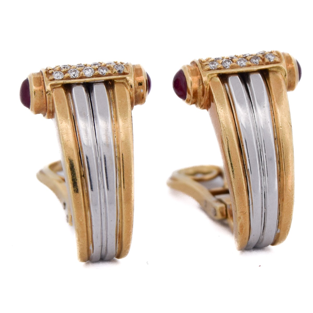 Orecchini Piaget Oro 18kt Diamanti e Rubini   OR185 107-120 (00529)