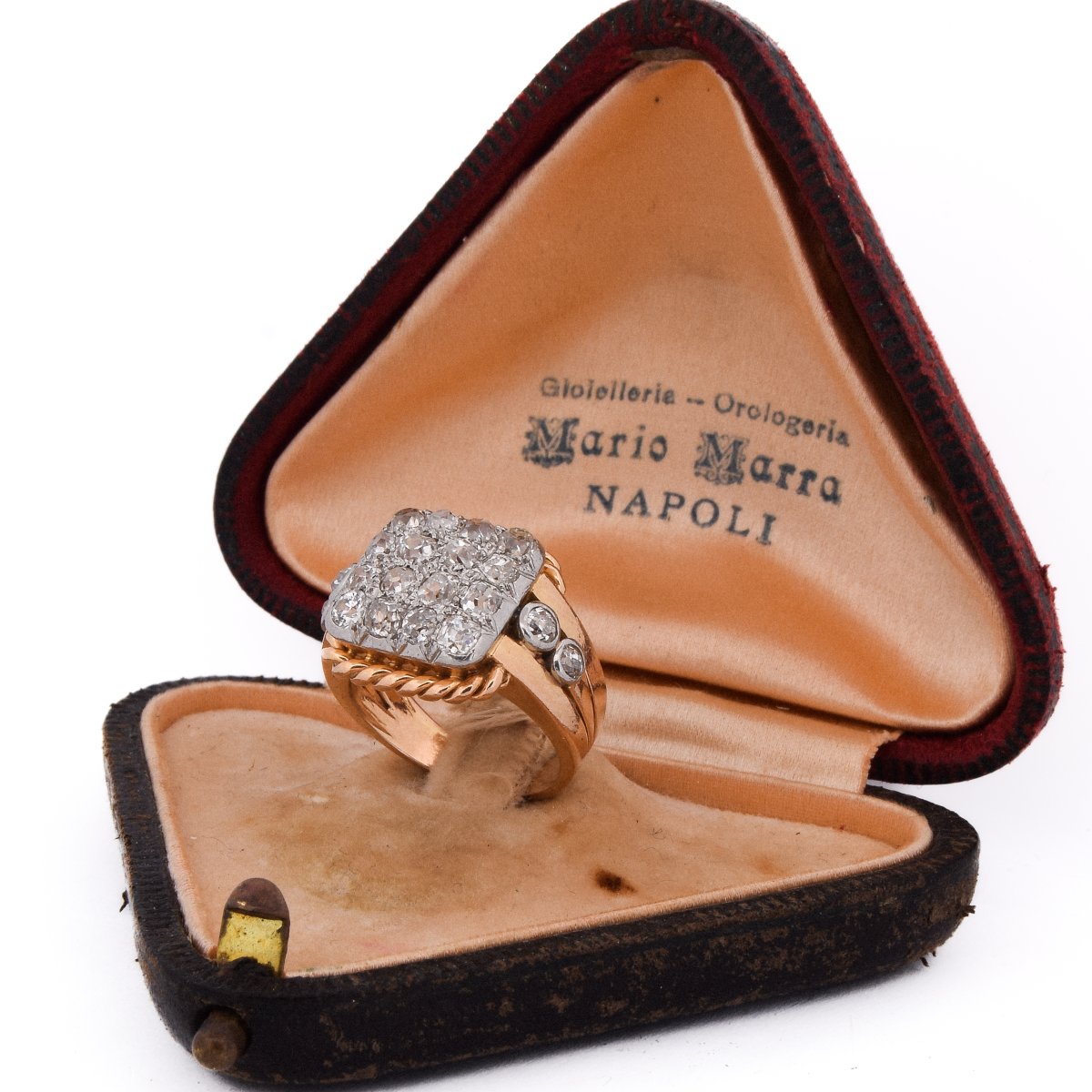 Anello Art Déco Oro 18kt e Platino Diamanti 2.5 Carati    (AN643)-photo-2