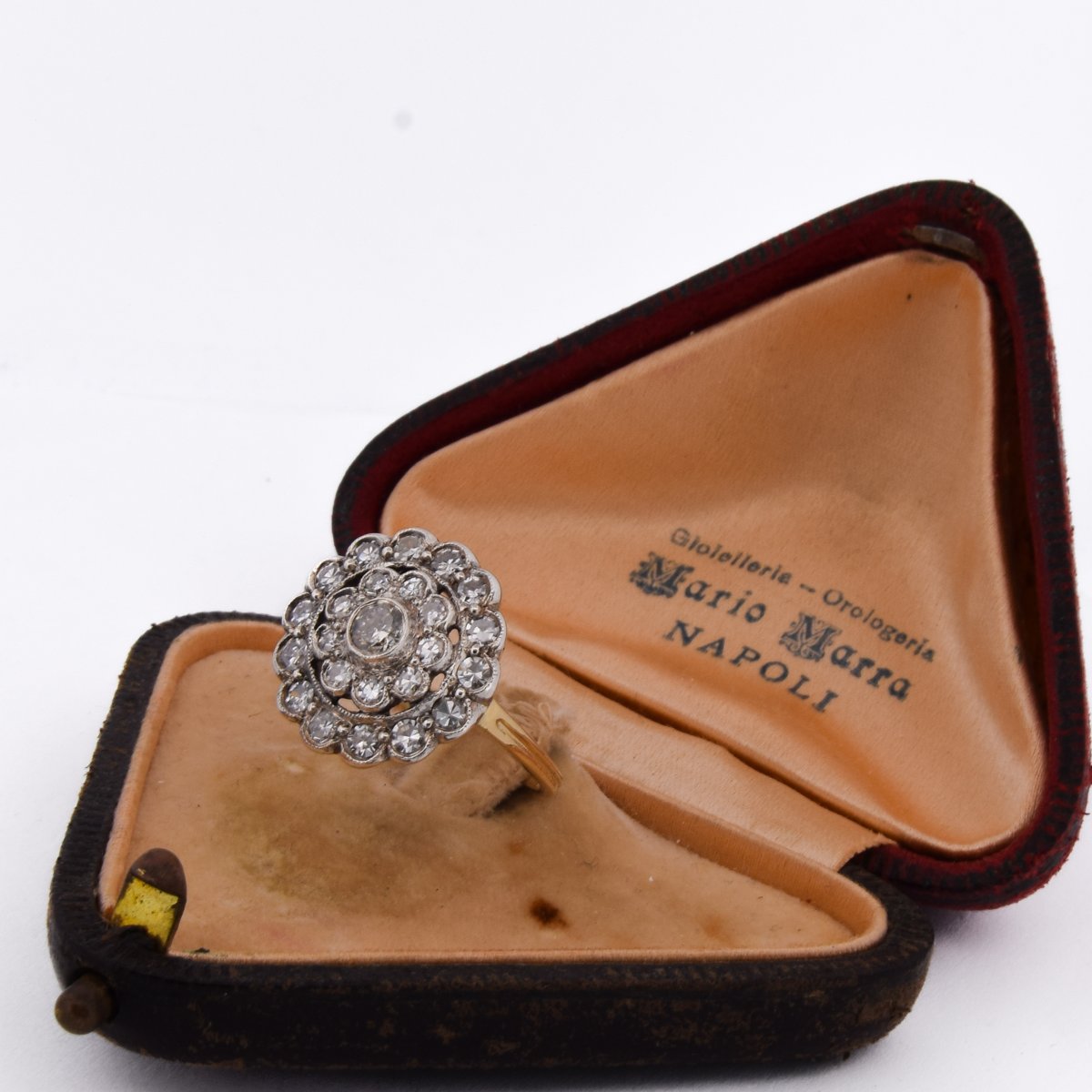 Anello Margherita Edwardiano in Oro 18 KT con Diamanti    AN645 112-427 (0069)-photo-3