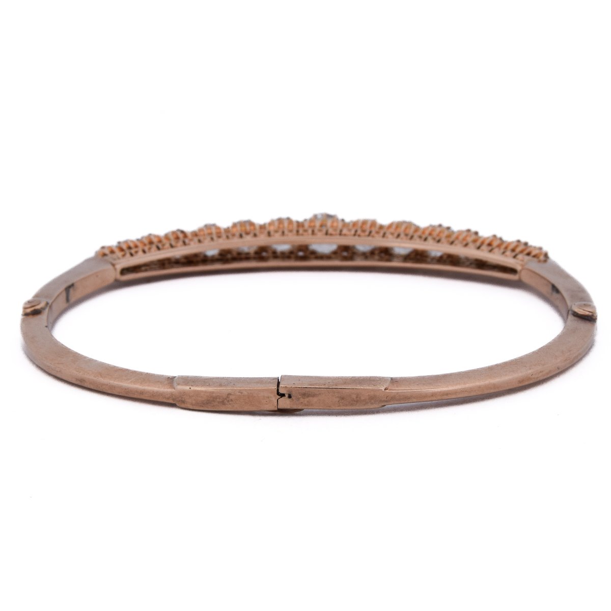 Bracciale Vittoriano in Oro Rosa e Diamanti Old Cut    BR134 114-79 (00439)-photo-4