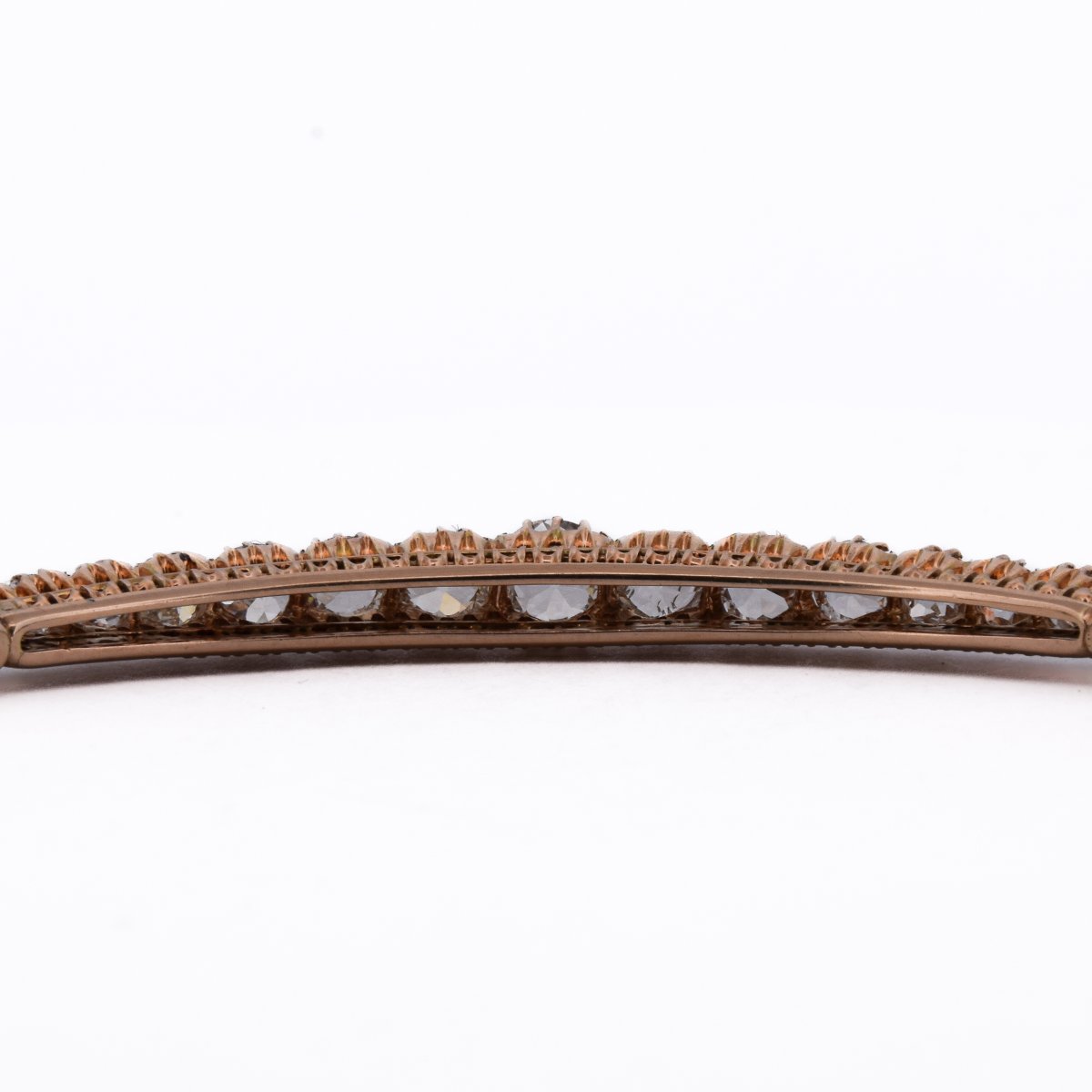 Bracciale Vittoriano in Oro Rosa e Diamanti Old Cut    BR134 114-79 (00439)-photo-2