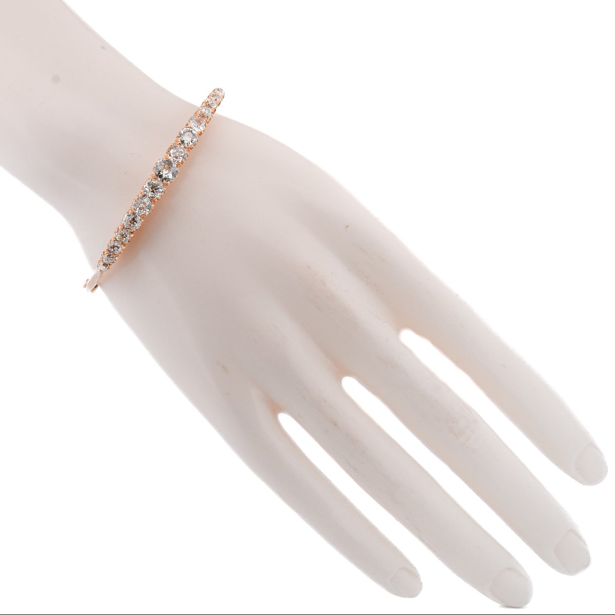 Bracciale Vittoriano in Oro Rosa e Diamanti Old Cut    BR134 114-79 (00439)-photo-5