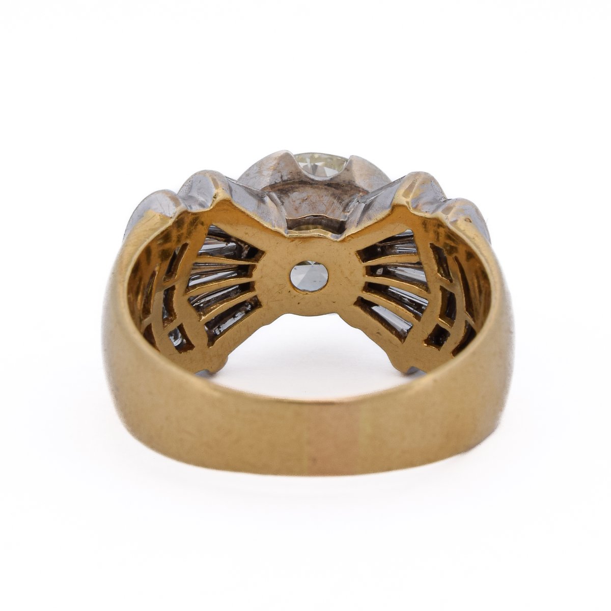 Anello In Oro 18 Carati Con Diamante Centrale Da 6,30 Carati E Diamanti G VS      AN689 -photo-4