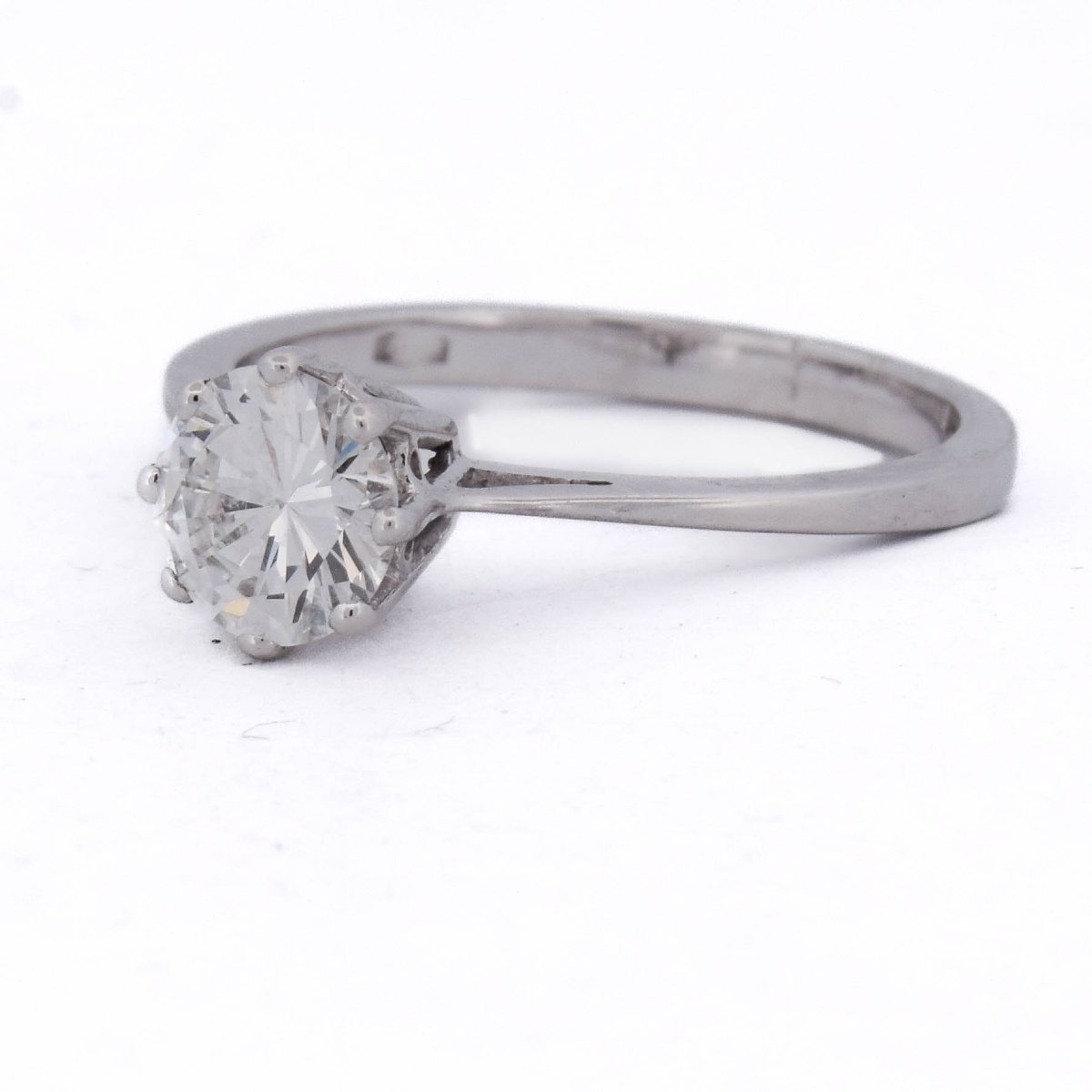 Anello Solitario Contemporaneo in Oro Bianco 18 Kt con Diamante da 0,70 Ct  AN180 112-228-photo-3