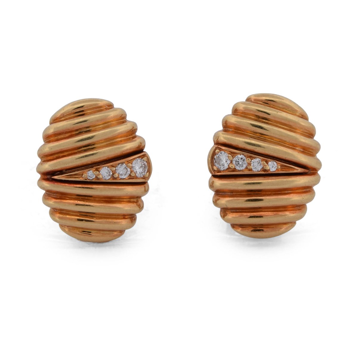 Parure vintage in oro giallo 18 kt e diamanti, anello e orecchini    PR2 ‘(00029)-photo-4