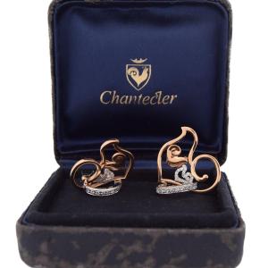 Orecchini Chantecler Diamanti Oro Giallo e Bianco 18 Carati    OR31 107-53 (00519)