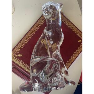 Baccarat Crystal Panther Seat