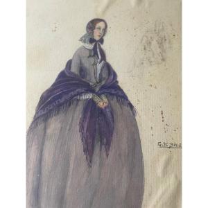 Pair Of Drawings By Georges Kugelmann Benda