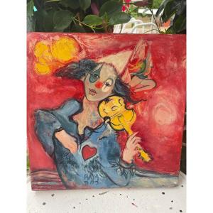 The Violin Clown By Raya Sorkine