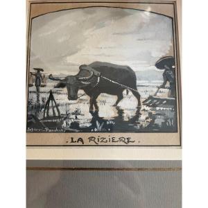 The Rice Field By Jos Henri Ponchin