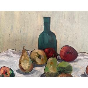 Fruit And Bottle