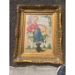 Spanish Advertising Color Lithograph