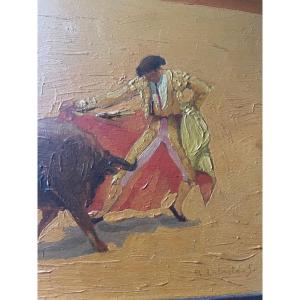 Bull And Matador By Lataste Sabatié