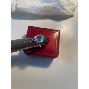 Aquamarine Gold Ring