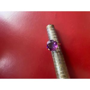 Gold And Amethyst Ring