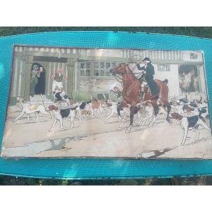 Retour De Chasse à Cour De Cecil Aldin