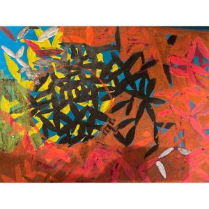 Abstract Oil By Albert Sauvenier