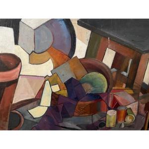 Cubist Painting By C.lanvin
