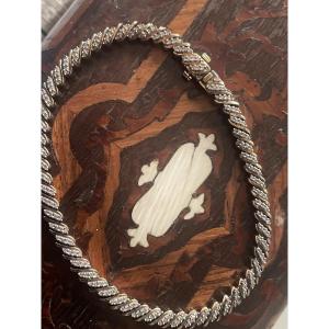 Silver Bracelet And River Of Brilliants  