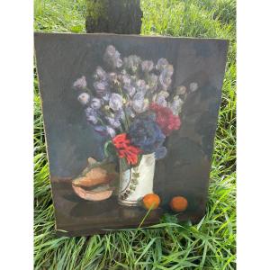 Still Life With Flowers And Oranges 