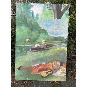 Large Picnic Painting 