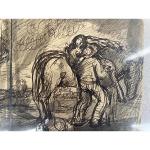 Drawing Horses Stable 