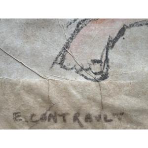 Child Reading At The Beach