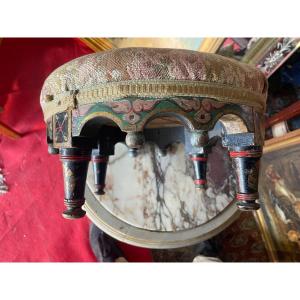 Polychrome Foot Stool 
