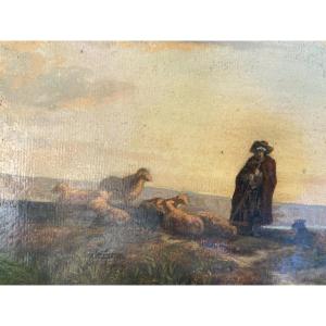 Shepherd And His Sheep 