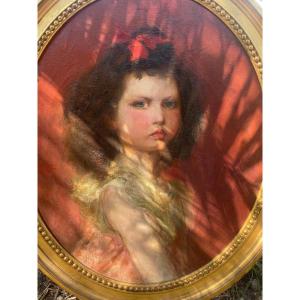 Young Girl With Red Ribbon