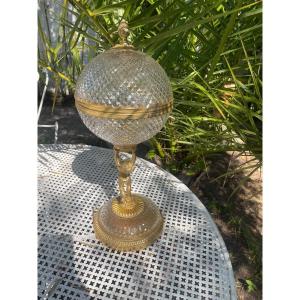 Important Crystal And Gilt Bronze Drageoir