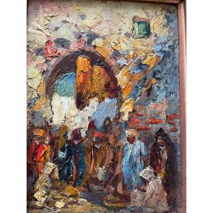 Orientalist Painting By Dagnac Rivière
